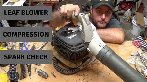 leaf blower compression test no tools|Compression testing a GBV345 leaf blower .